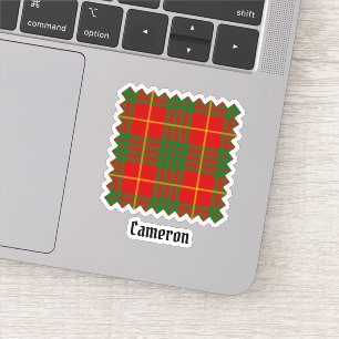 Clan Cameron Tartan Aufkleber