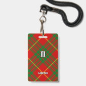 Clan Cameron Tartan Ausweis (Vorderseite mit Lanyard)
