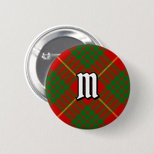 Clan Cameron Tartan Button (Vorne & Hinten)
