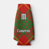 Clan Cameron Tartan Flaschenkühler (Vorderseite)