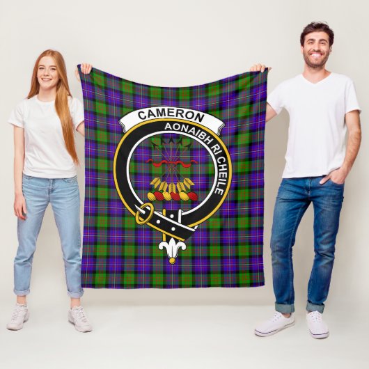 Clan Cameron Tartan Kariert Fleecedecke (Beispiel)