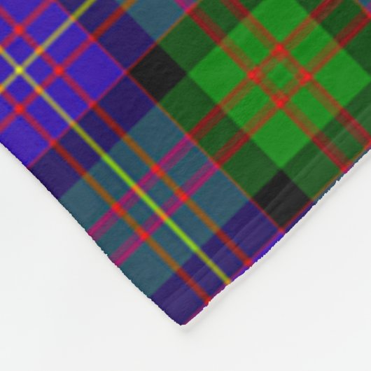 Clan Cameron Tartan Kariert Fleecedecke (Ecke)