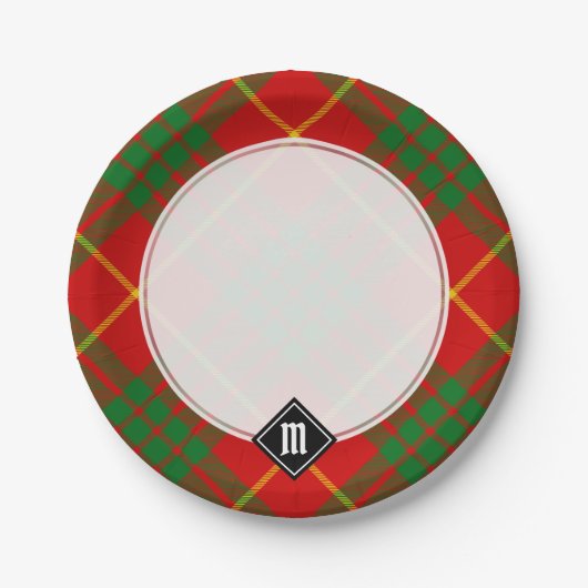 Clan Cameron Tartan Pappteller (Vorderseite)