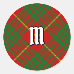 Clan Cameron Tartan Runder Aufkleber