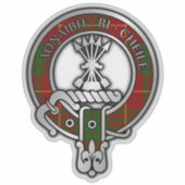 Clan Cameron Tartan Wappen Sticker (Vorderseite)