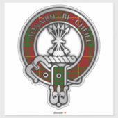 Clan Cameron Tartan Wappen Sticker (Blatt)