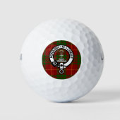 Clan Cameron Wappen Abzeichen & Tartan Golfball (Vorderseite)