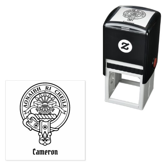 Clan Cameron Wappen Permastempel (Beispiel)