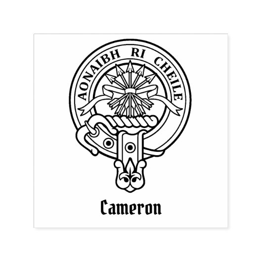 Clan Cameron Wappen Permastempel (Design)