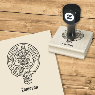Clan Cameron Wappen Rubber Briefmarke Gummistempel