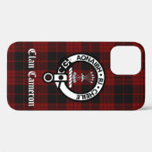 Clan Cameron Wappen & Tartan Case-Mate iPhone Hülle (Rückseite (Horizontal))
