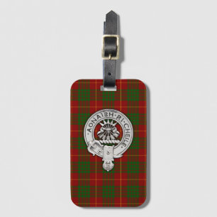 Clan Cameron Wappen & Tartan Gepäckanhänger