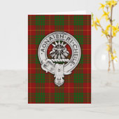 Clan Cameron Wappen & Tartan Karte (Gelbe Blume)