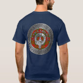 Clan Cameron Wappen & Tartan Knot T - Shirt (Rückseite)