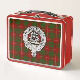 Clan Cameron Wappen & Tartan Metall Brotdose