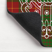 Clan Cameron Wappen & Tartan Mousepad (Ecke)