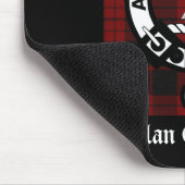 Clan Cameron Wappen & Tartan Mousepad (Ecke)