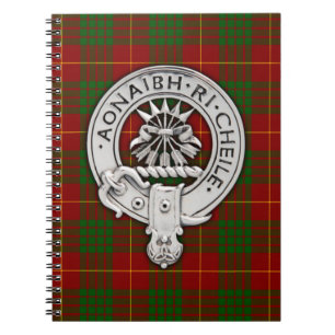 Clan Cameron Wappen & Tartan Notizblock