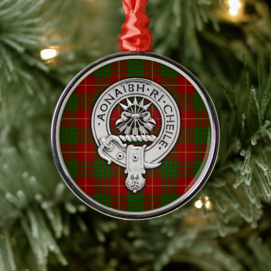 Clan Cameron Wappen & Tartan Ornament Aus Metall (Baum)
