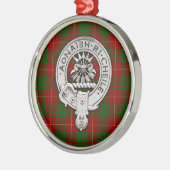 Clan Cameron Wappen & Tartan Ornament Aus Metall (Links)