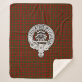 Clan Cameron Wappen & Tartan Sherpadecke (Vorderseite)