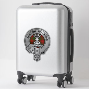 Clan Cameron Wappen & Tartan Sticker