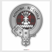 Clan Cameron Wappen & Tartan Sticker (Blatt)