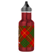Clan Cameron Wappen über Tartan Edelstahlflasche (Rechts)