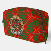 Clan Cameron Wappen über Tartan Waschbeutel (Rechte Ecke)