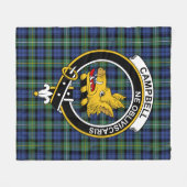 Clan Campbell Argyll Ancient Tartan Kariert Fleecedecke (Vorderseite (Horizontal))