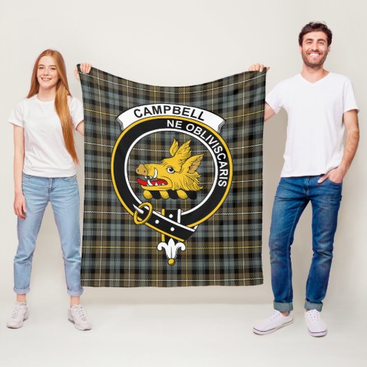 Clan Campbell Argyll Weathered Tartan Kariert Fleecedecke (Beispiel)