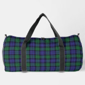 Clan Campbell Black Watch Scottish Tartan Duffle Bag (Rückseite)