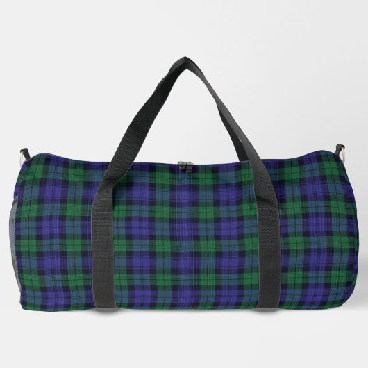 Clan Campbell Black Watch Scottish Tartan Duffle Bag (Rückseite)
