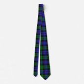 Clan Campbell Black Watch Scottish Tartan Krawatte (Rückseite)