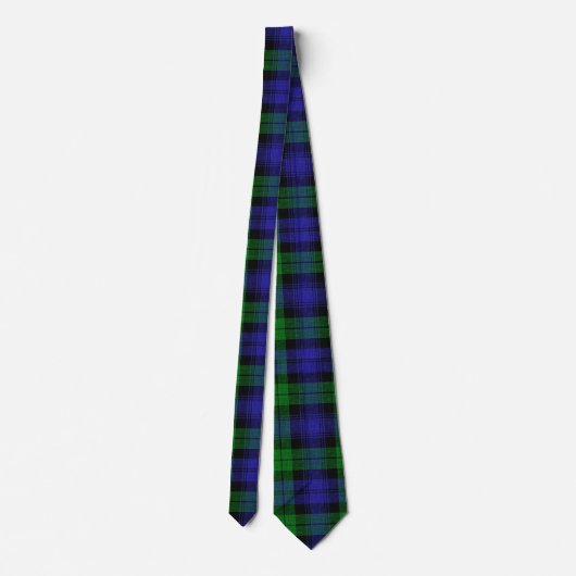 Clan Campbell Black Watch Scottish Tartan Krawatte (Rückseite)