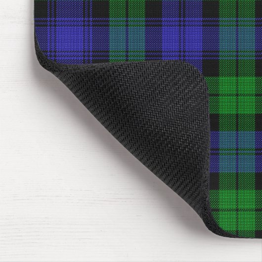 Clan Campbell Black Watch Scottish Tartan Mousepad (Ecke)