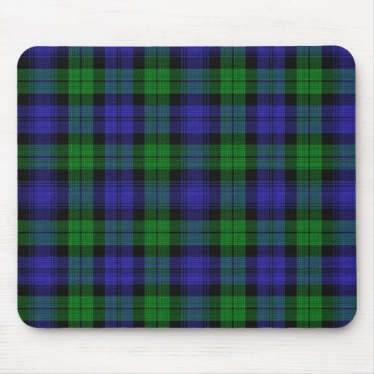 Clan Campbell Black Watch Scottish Tartan Mousepad (Vorne)