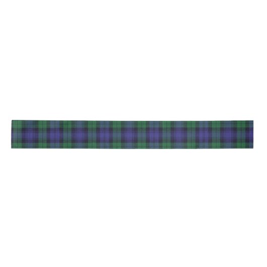 Clan Campbell Black Watch Scottish Tartan Satinband (Vorderseite)