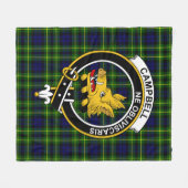 Clan Campbell Breadalbane Modernes Tartan Kariert Fleecedecke (Vorderseite (Horizontal))
