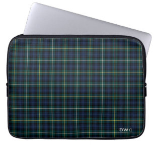 Clan Campbell des Argyll Tartan-blauen karierten Laptopschutzhülle