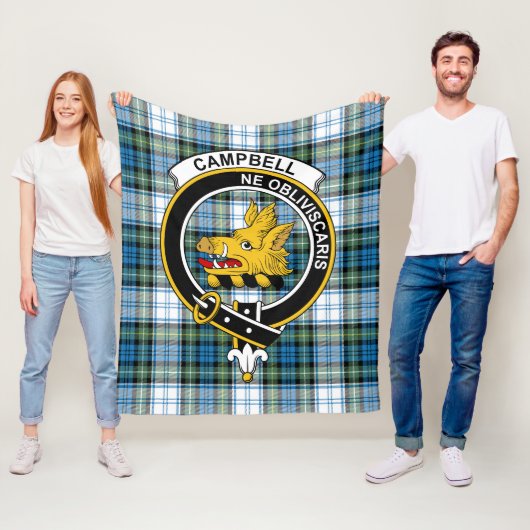 Clan Campbell Dress Ancient Tartan Kariert Fleecedecke (Beispiel)