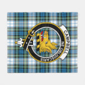 Clan Campbell Dress Ancient Tartan Kariert Fleecedecke (Vorderseite (Horizontal))