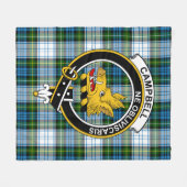 Clan Campbell Dress Tartan Kariert Fleecedecke (Vorderseite (Horizontal))