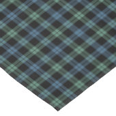 Clan Campbell Light Blue und Green Scottish Tartan Tischdecke (Schrägansicht)