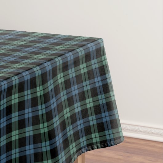 Clan Campbell Light Blue und Green Scottish Tartan Tischdecke (Beispiel)