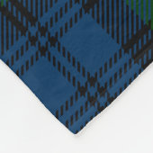 Clan Campbell Militär Karierter grüner Tartan Fleecedecke (Ecke)