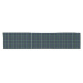 Clan Campbell Navy Blue und Green Scottish Tartan Kurzer Tischläufer (Horizontal)