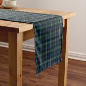 Clan Campbell Navy Blue und Green Scottish Tartan Kurzer Tischläufer (Beispiel)