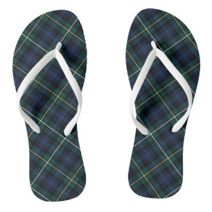 Clan Campbell Tartan Blue und Green Kariert Badesandalen