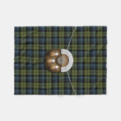 Clan-Campbell Tartan und Sporran Fleecedecke (Vorderseite (Horizontal))
